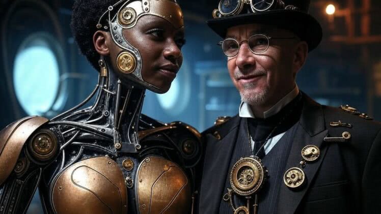 Steam-Punkowa Rozkosz: Afrykańska Lalka AI i Tajemnica Pożądania