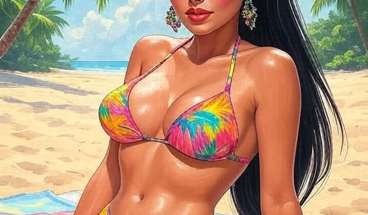 On the beach – Galeria Sztucznych Dziewczyn