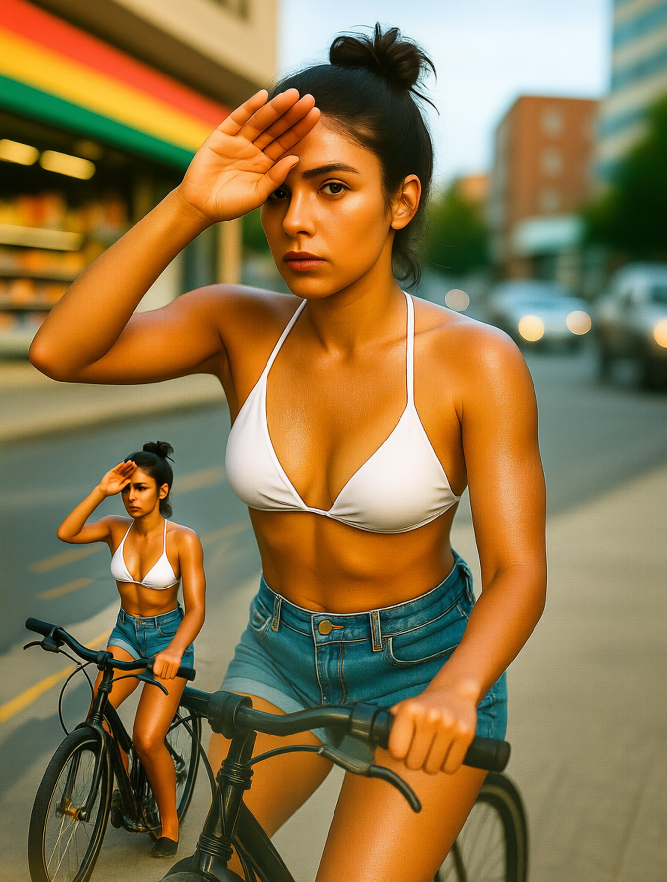 Recursive photo of sexy woman