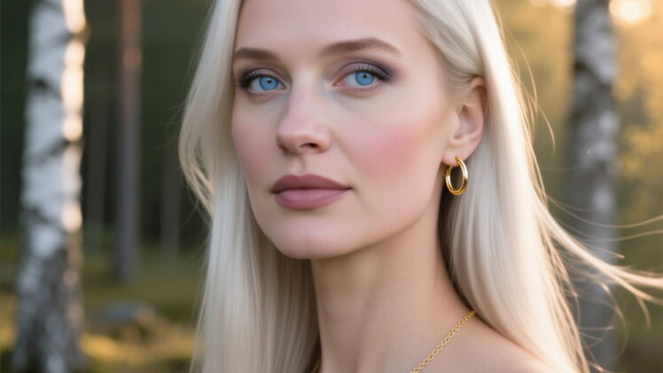 Signe from Denmark, Scandinavia – Beauty type: Nordic. Woman with fair porcelain skin and a cool rosy undertone
