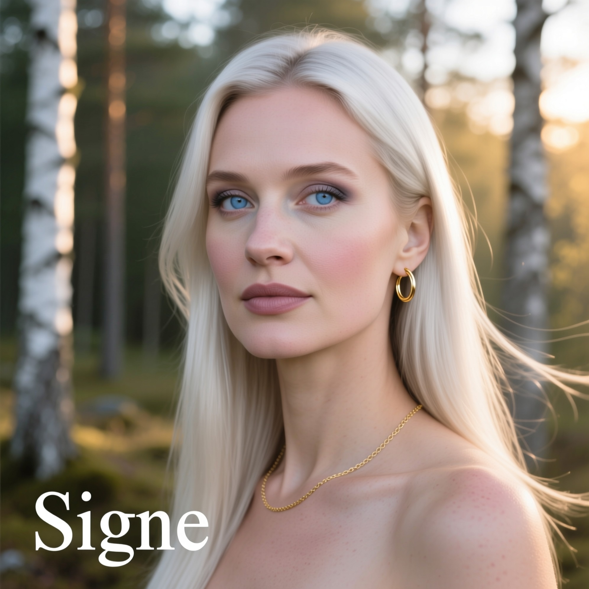 Signe from Denmark, Scandinavia – Beauty type: Nordic. Woman with fair porcelain skin and a cool rosy undertone