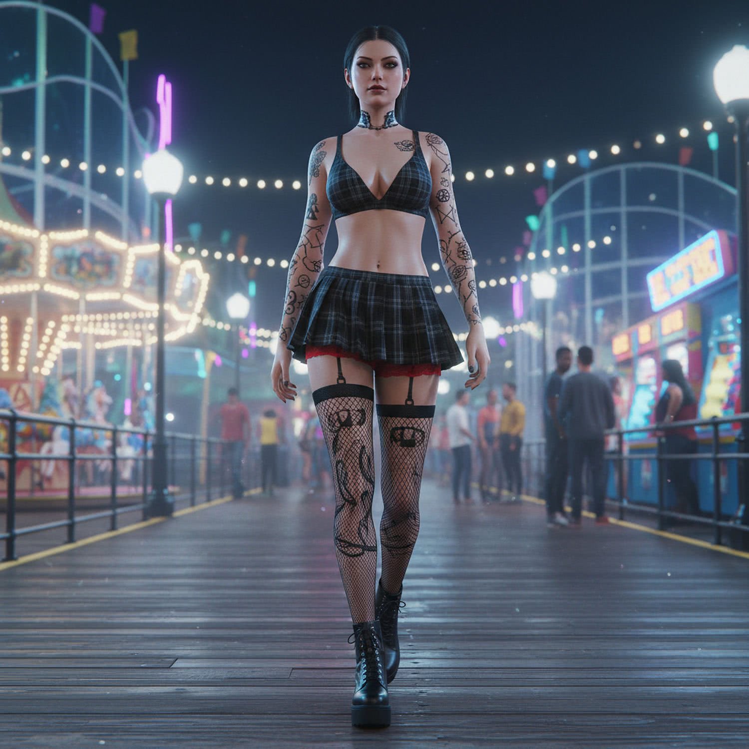 Spacer gotyckiej ikony po desce karnawałowej – wizualna opowieść z Asbury Park