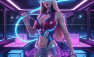 Erotyczne androidy – zanurz się w futurystycznej fantazji z seksowną piratką