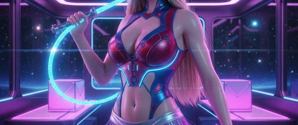 Erotyczne androidy – zanurz się w futurystycznej fantazji z seksowną piratką