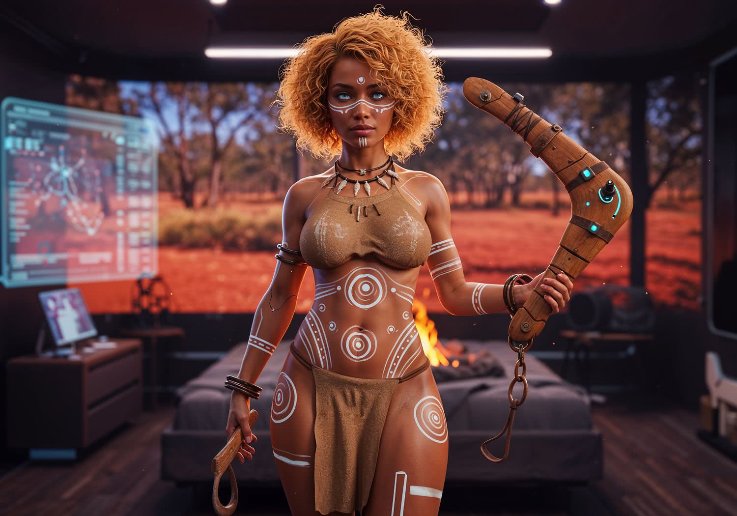 Erotyka przyszłości – androidy jako kuszące aborygeńskie wojowniczki