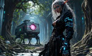 Baba Jaga w cybernetycznej odsłonie – drapieżna wiedźma łącząca folklor z mroczną futurystyką