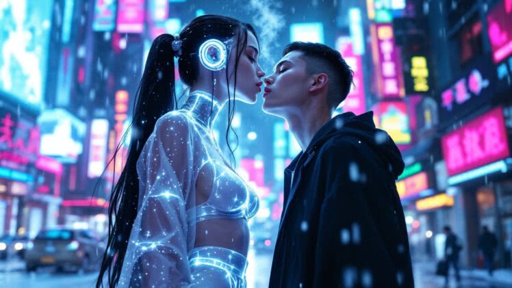 Yuki-onna – lodowa dama w holograficznym kimonie i bieli