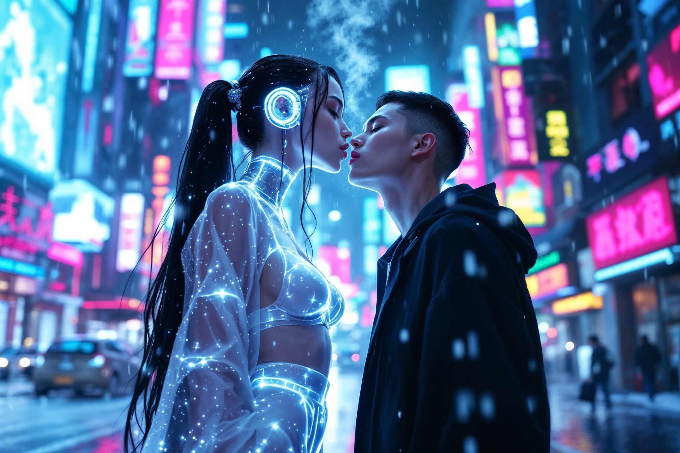 Yuki-onna – lodowa dama w holograficznym kimonie i bieli